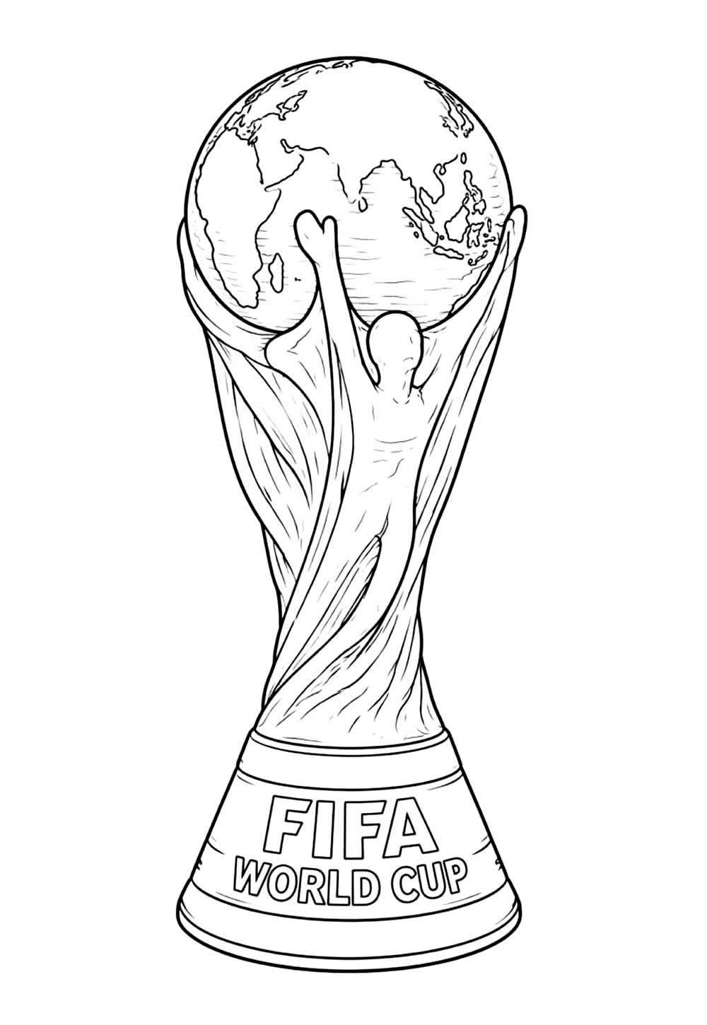 Desenho de Taça de Campeão - Copa do Mundo