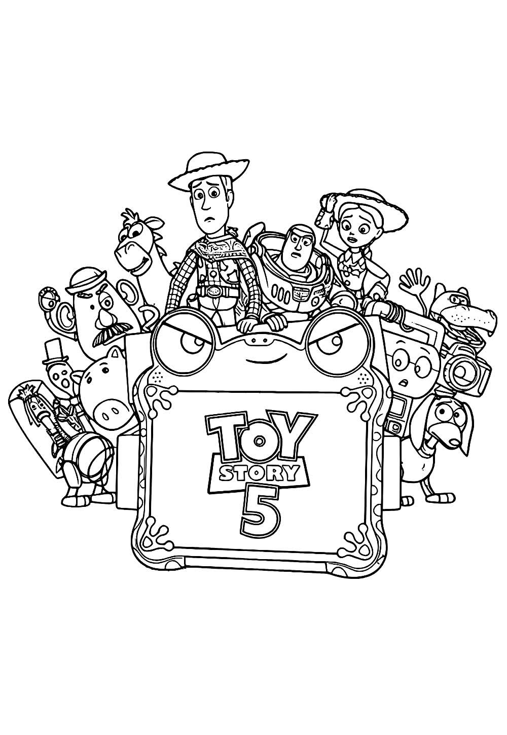 Desenho Toy Story 5 Pintar