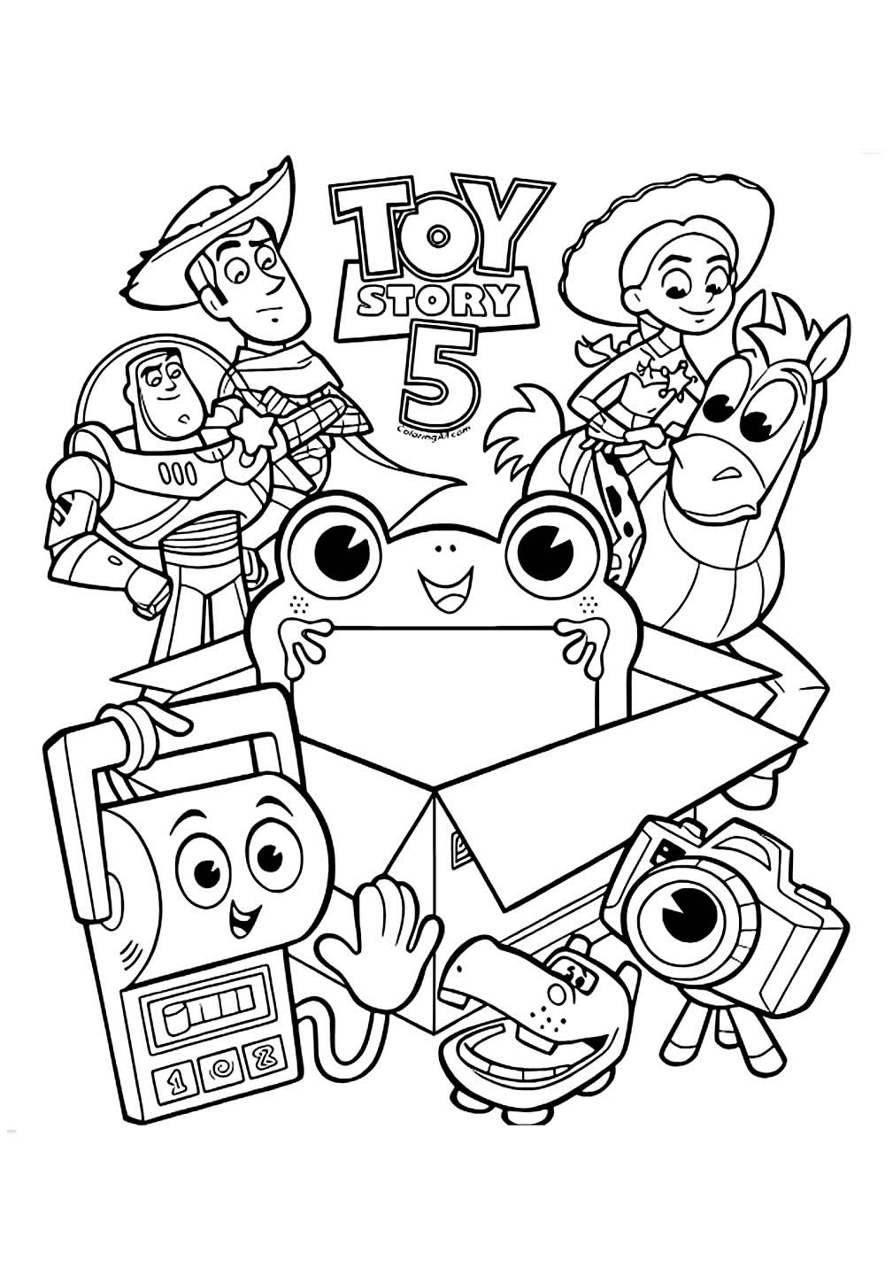 Desenho de Toy Story 5 para colorir