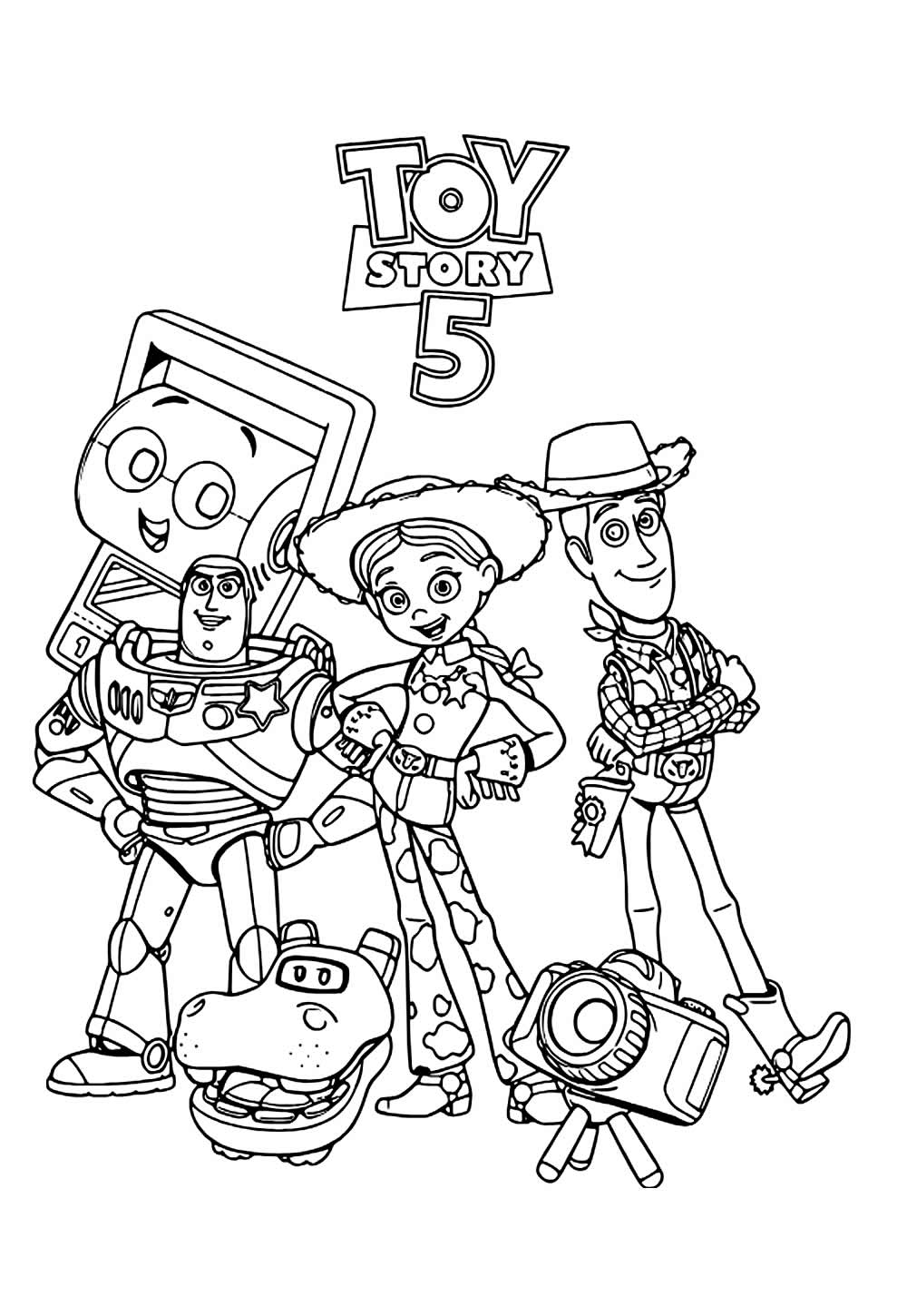Desenho de Toy Story 5 para pintar