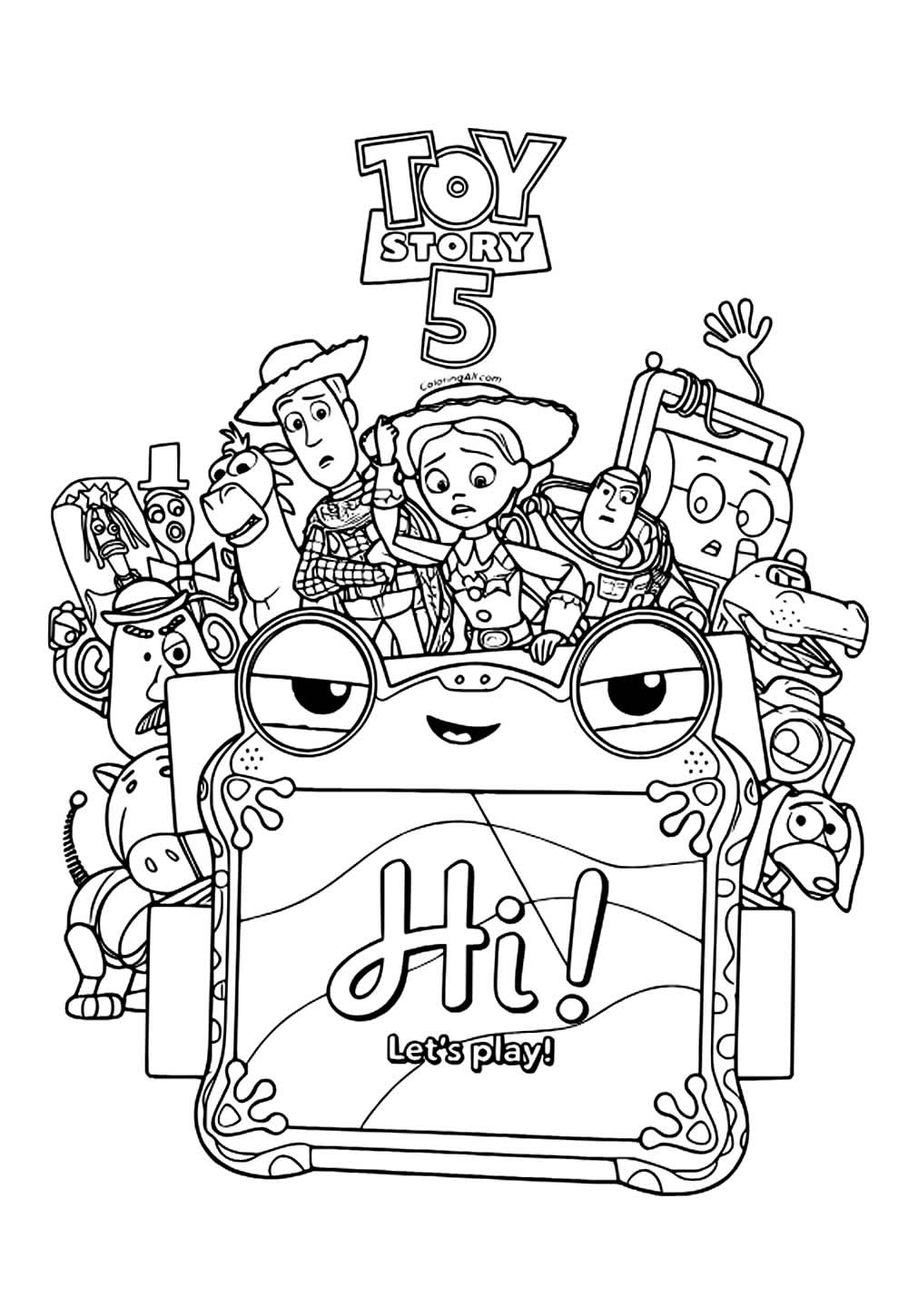 Desenho Toy Story 5 Colorir