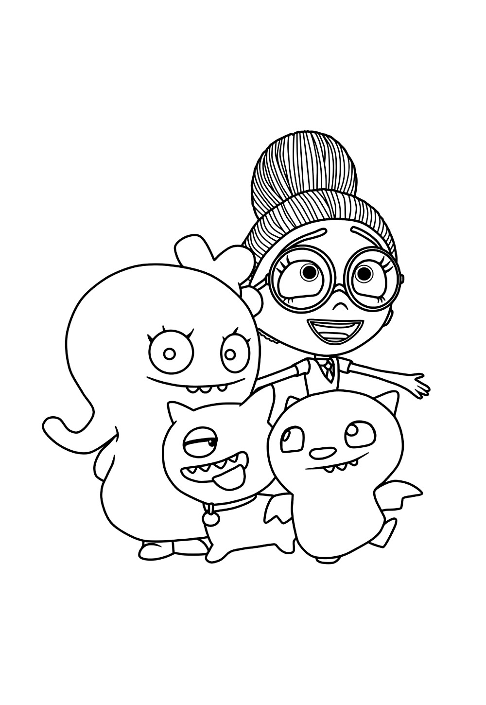Desenho de Uglydolls para colorir