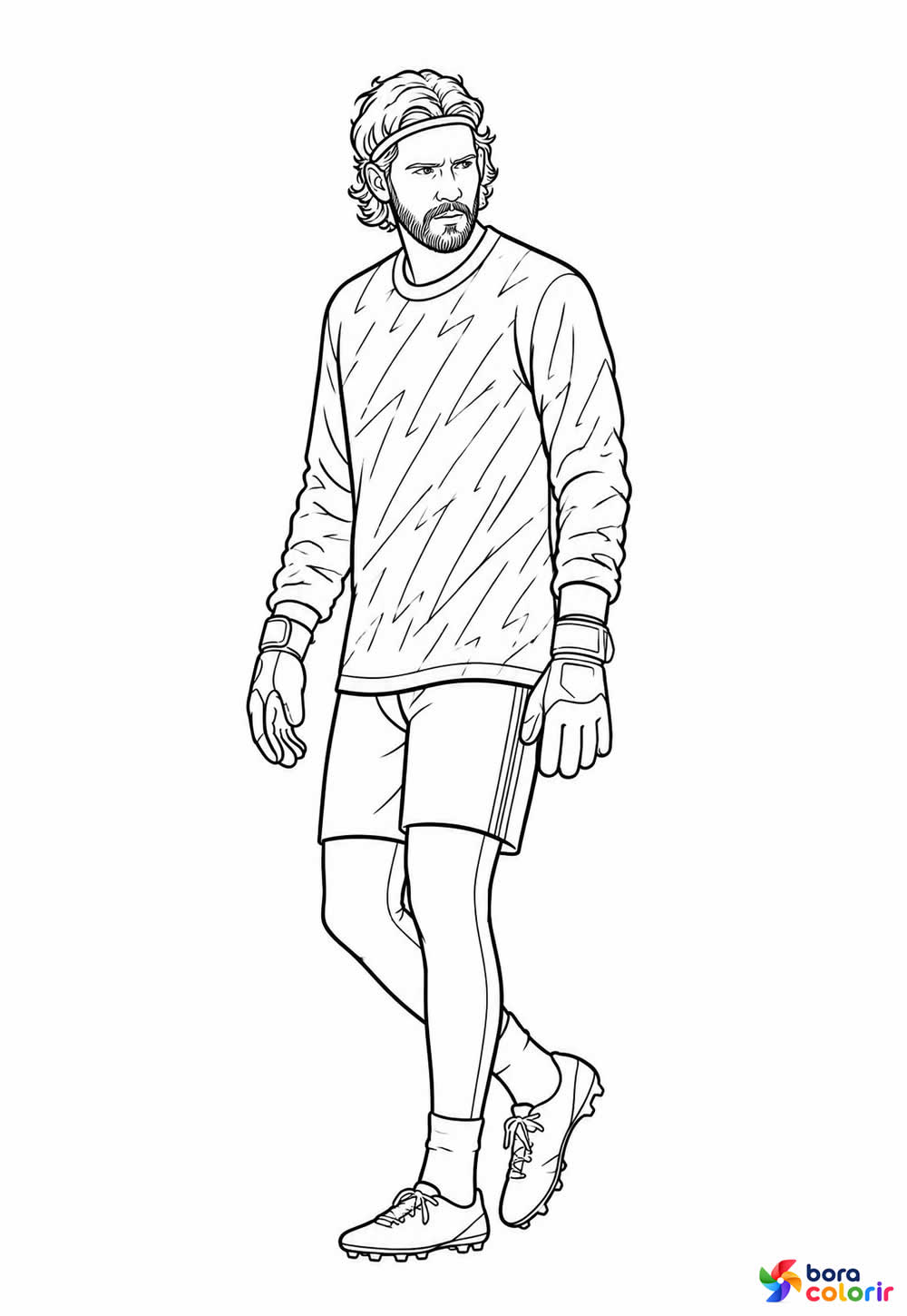 Desenho do Alisson Becker para colorir