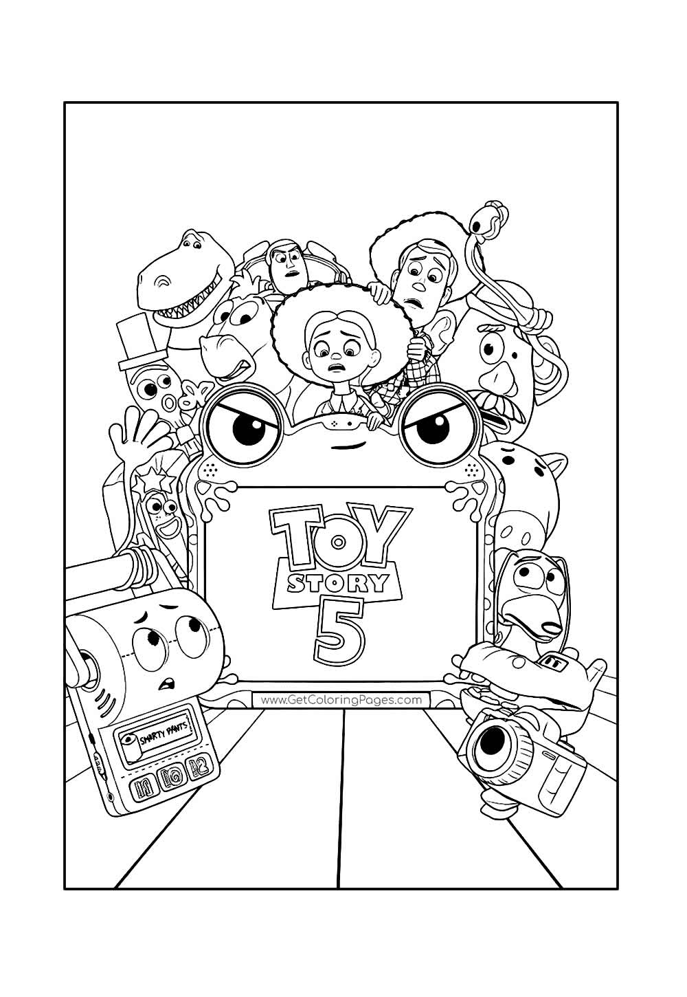 Desenho para colorir de Toy Story 5