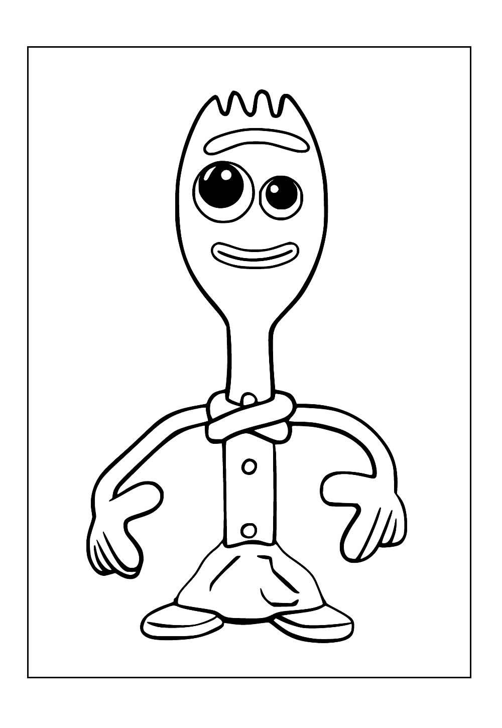 Desenho do Garfinho para colorir