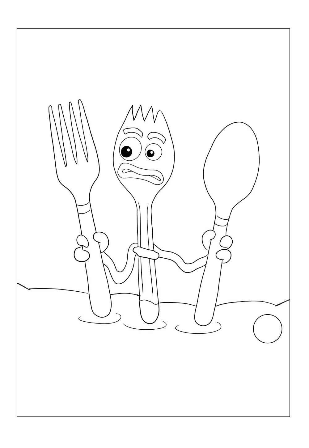 Desenho do Garfinho para imprimir