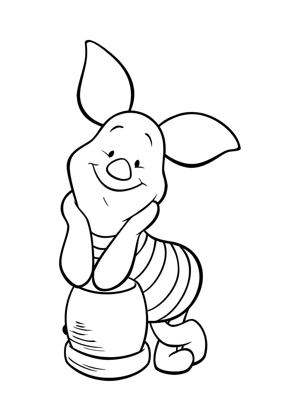 Desenho do Leitão para colorir
