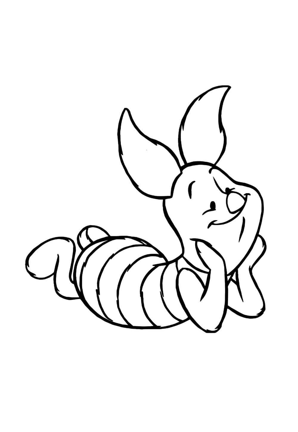 Desenho de Leitão para colorir