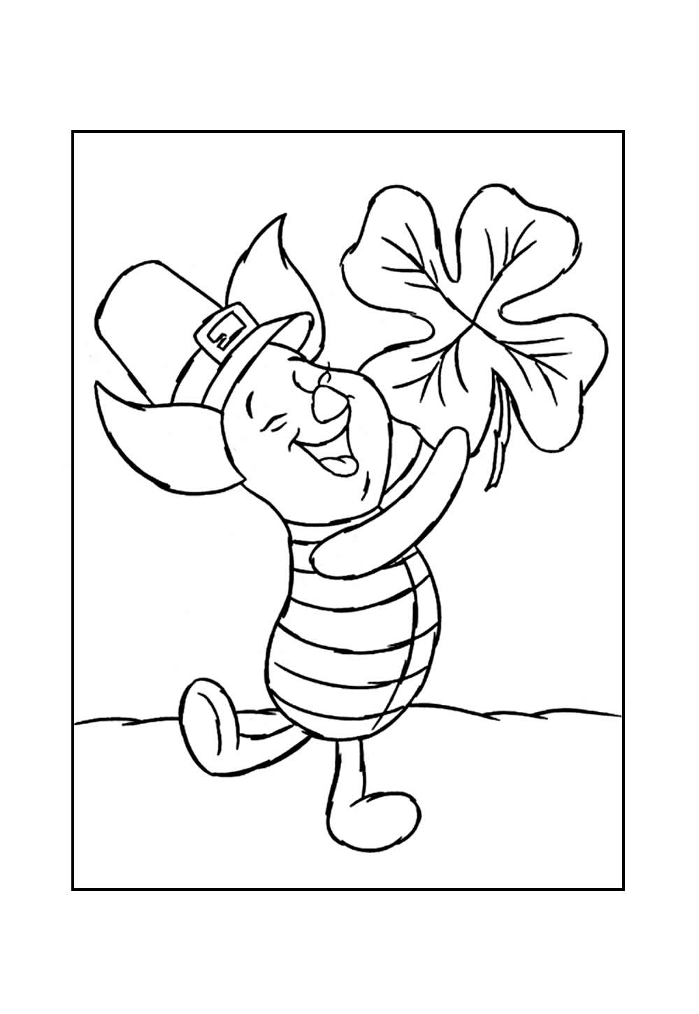 Desenho do Leitão para colorir