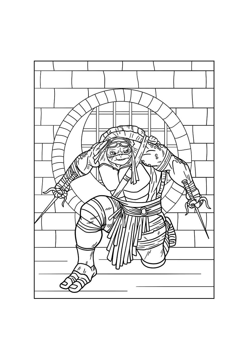 Desenho do Raphael - Tartarugas Ninja