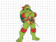 Desenho do Raphael das Tartarugas Ninja para colorir