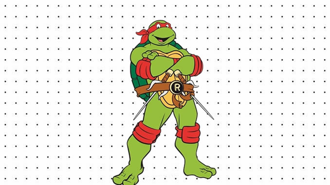 Desenho do Raphael das Tartarugas Ninja para colorir