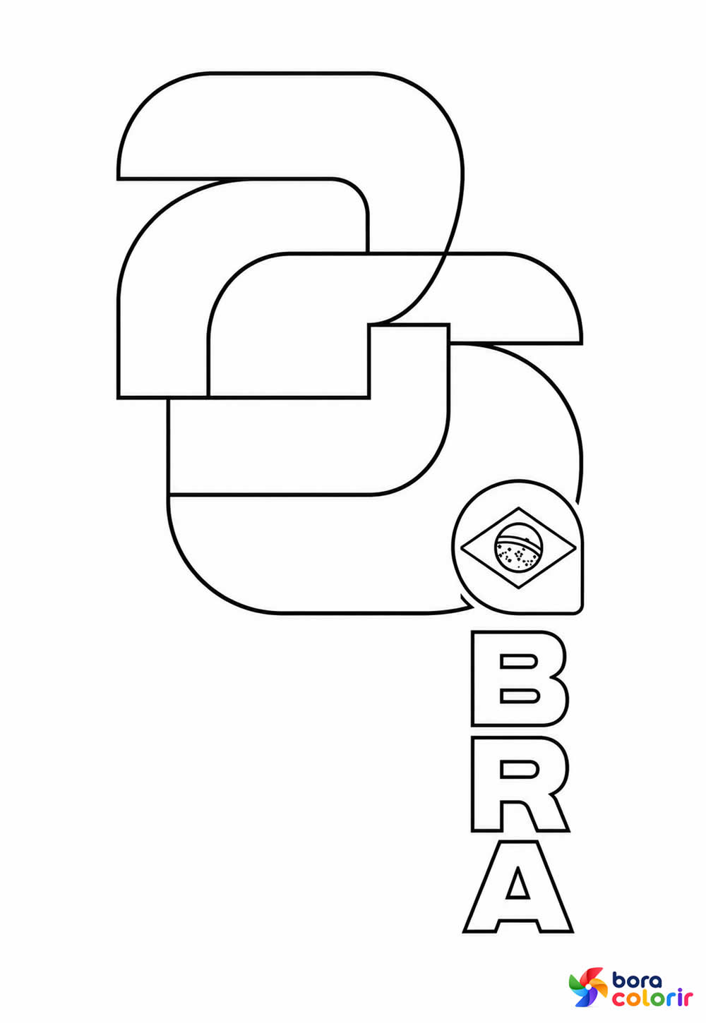 Copa do Mundo para colorir