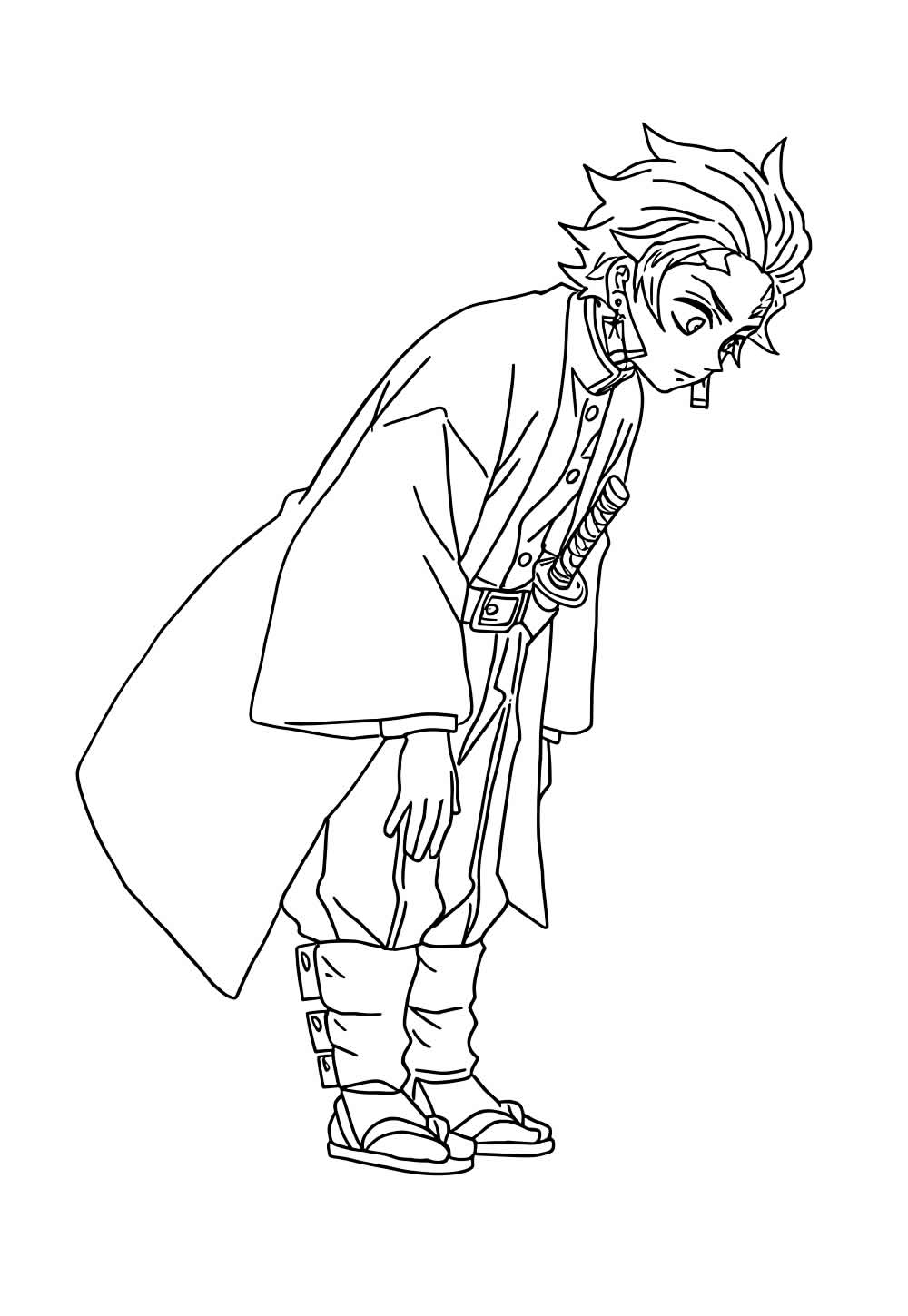Tanjiro Kamado para colorir