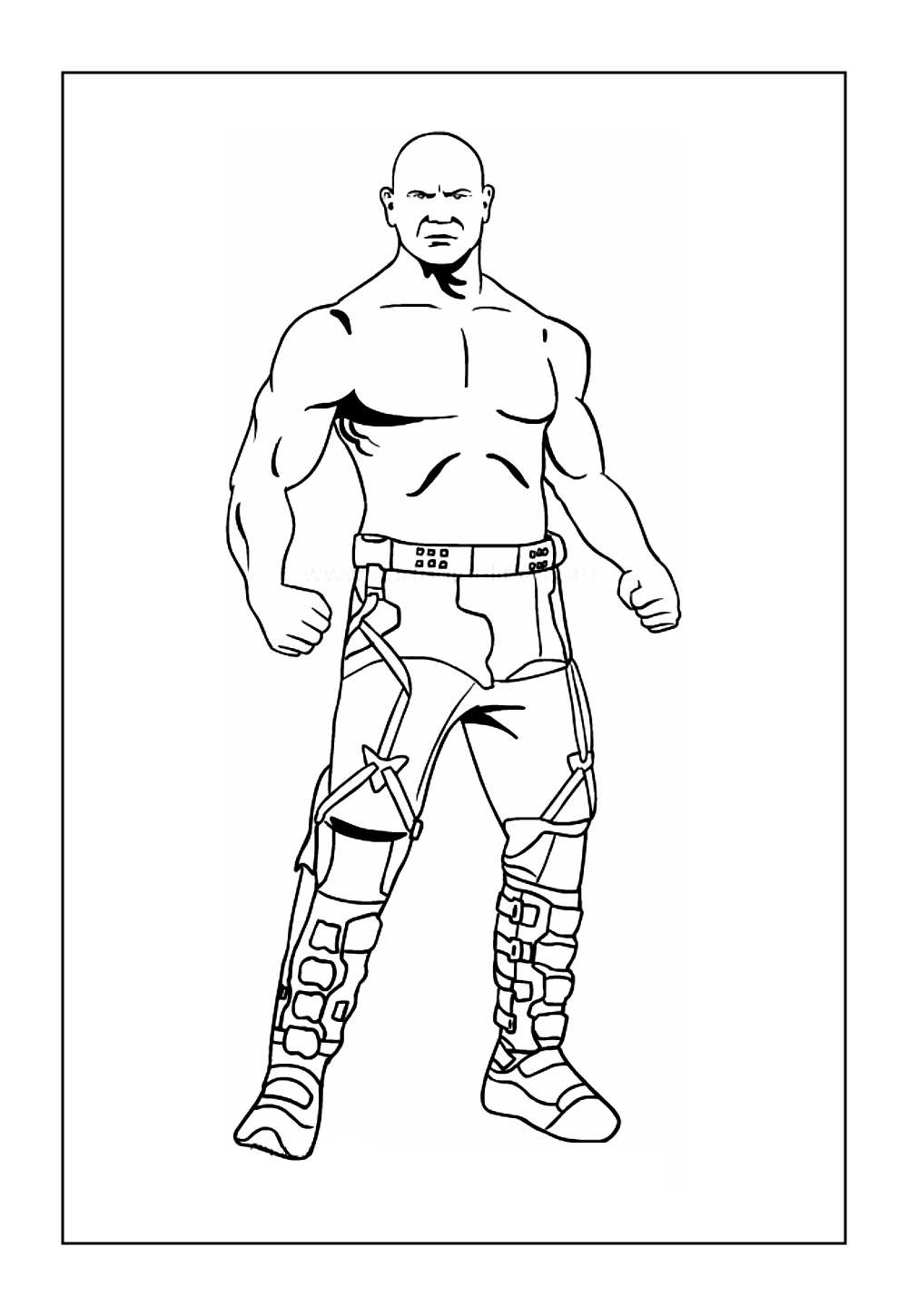 Desenho de Drax para pintar
