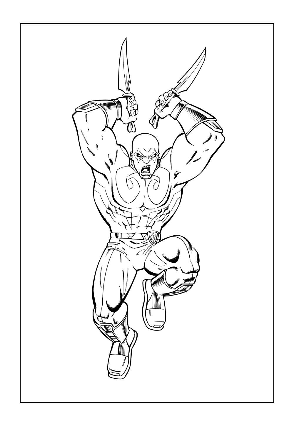 Drax para colorir