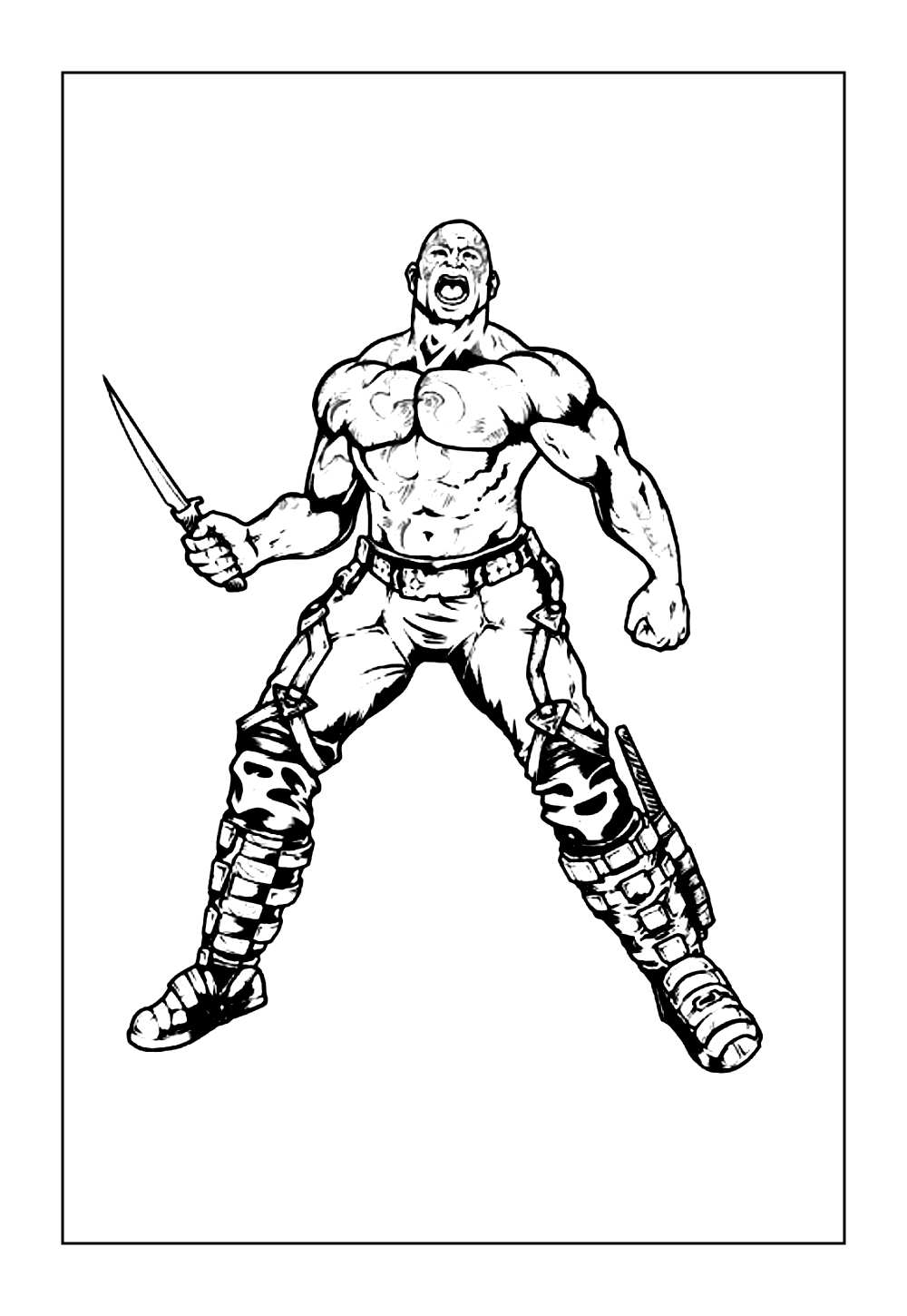 Desenhos de Drax para colorir