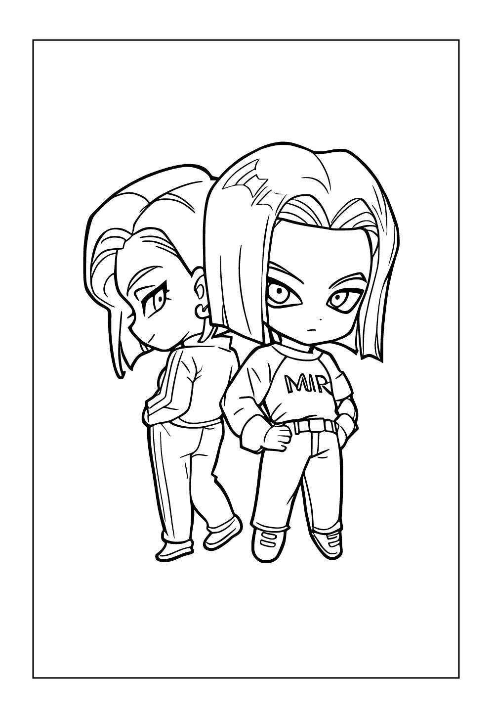 Desenho de Androide 18 para colorir - Dragon Ball Z