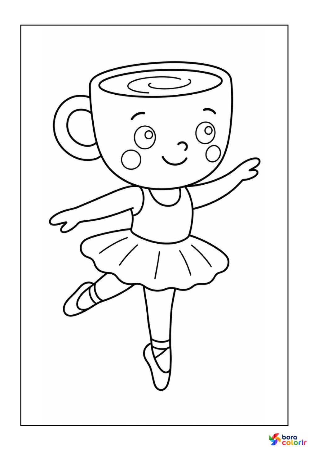 Desenho de Ballerina Cappuccina Baby para colorir