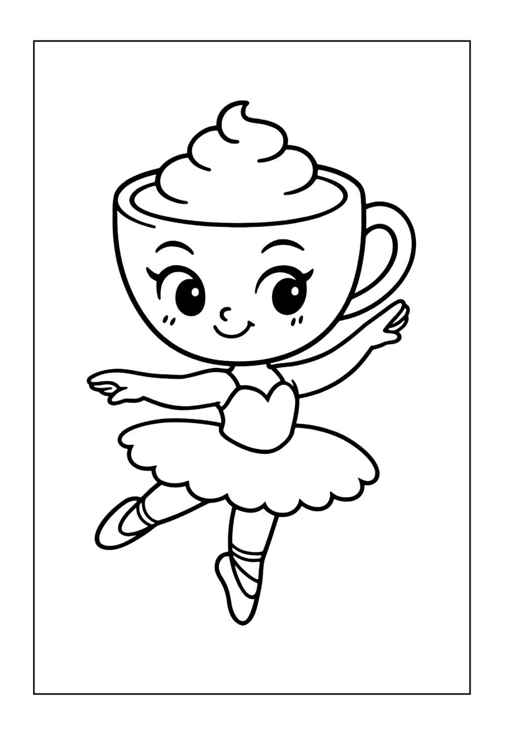 Desenho de Ballerina Cappuccina Baby