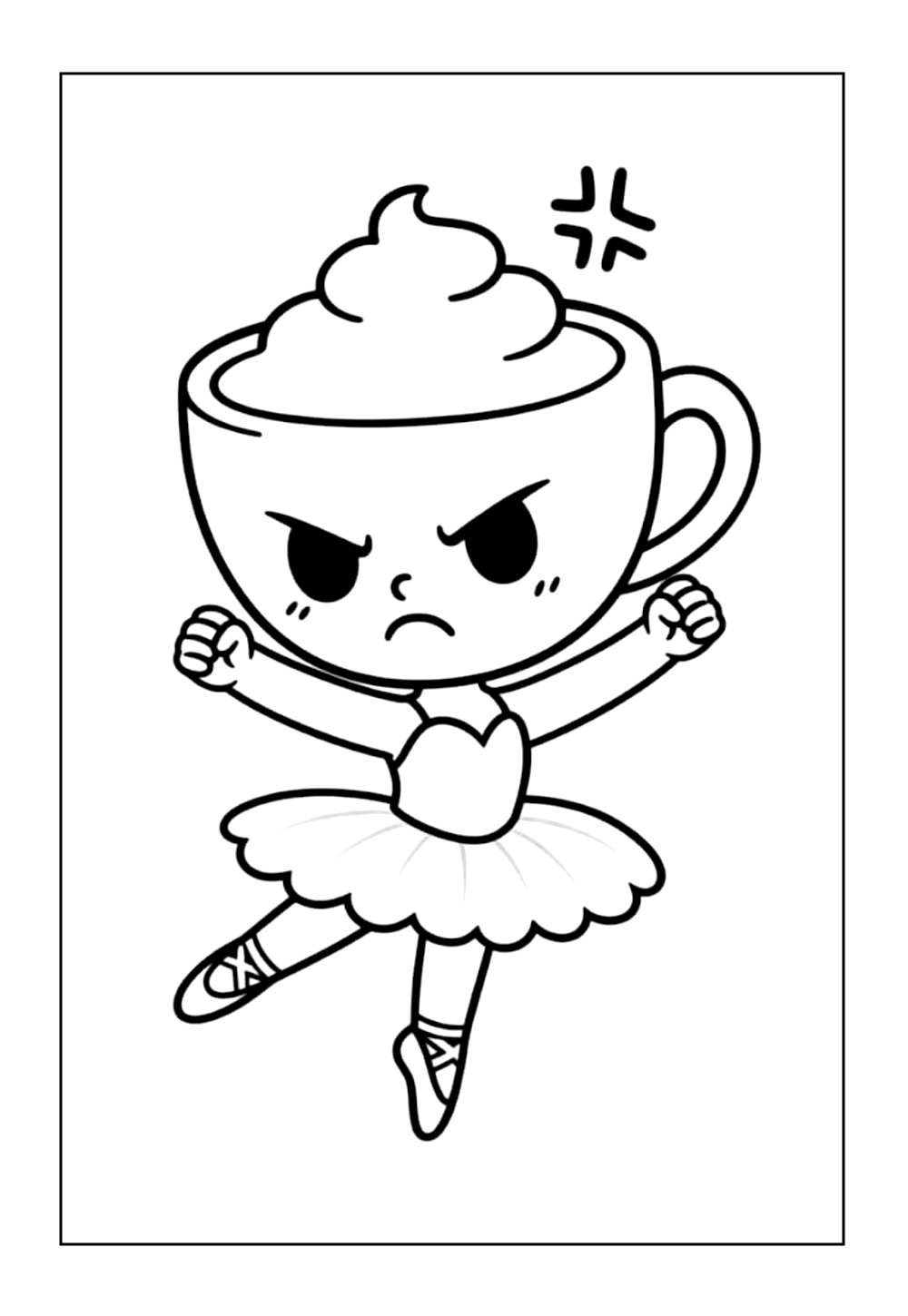 Ballerina Cappuccina Baby para pintar