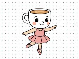 Desenhos da Ballerina Cappuccina Baby para colorir