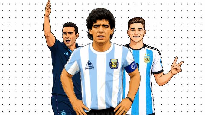 Desenhos da Seleção Argentina para pintar