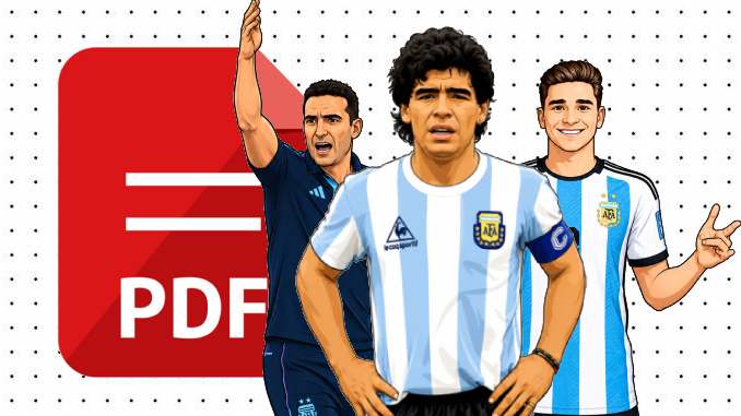 Desenhos da Seleção Argentina em PDF