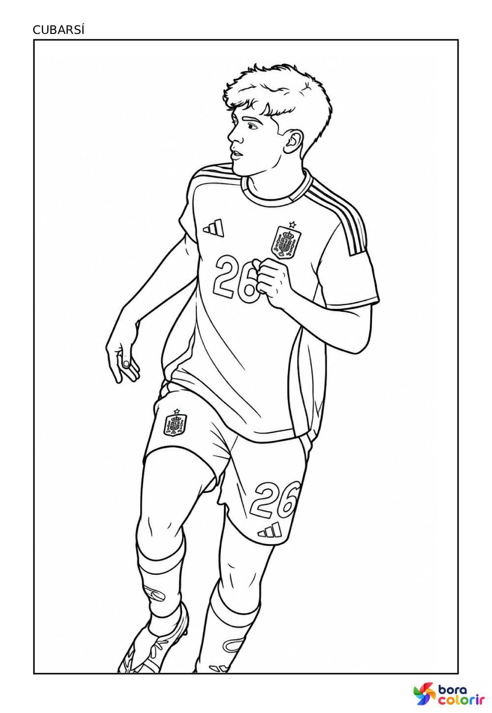 Desenho de Cubarsí - Seleção da Espanha