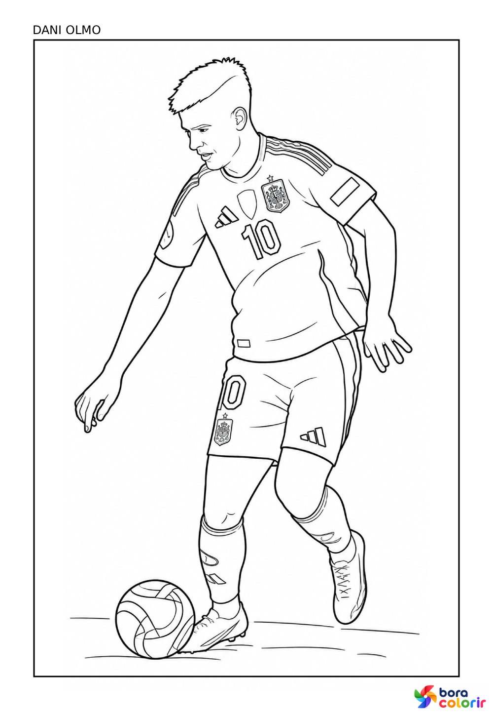 Desenho de Dani Olmo - Seleção da Espanha