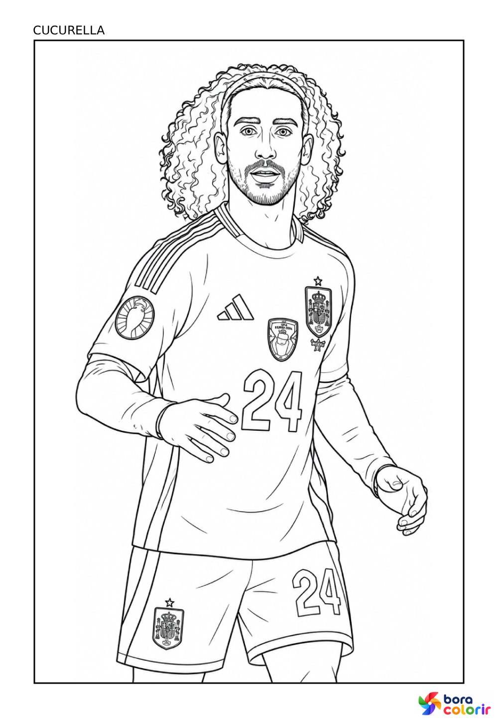 Desenho de Cuccurela - Seleção da Espanha
