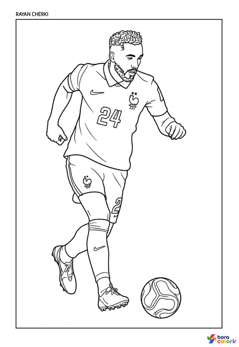 Desenho da Seleção Francesa - Cherki