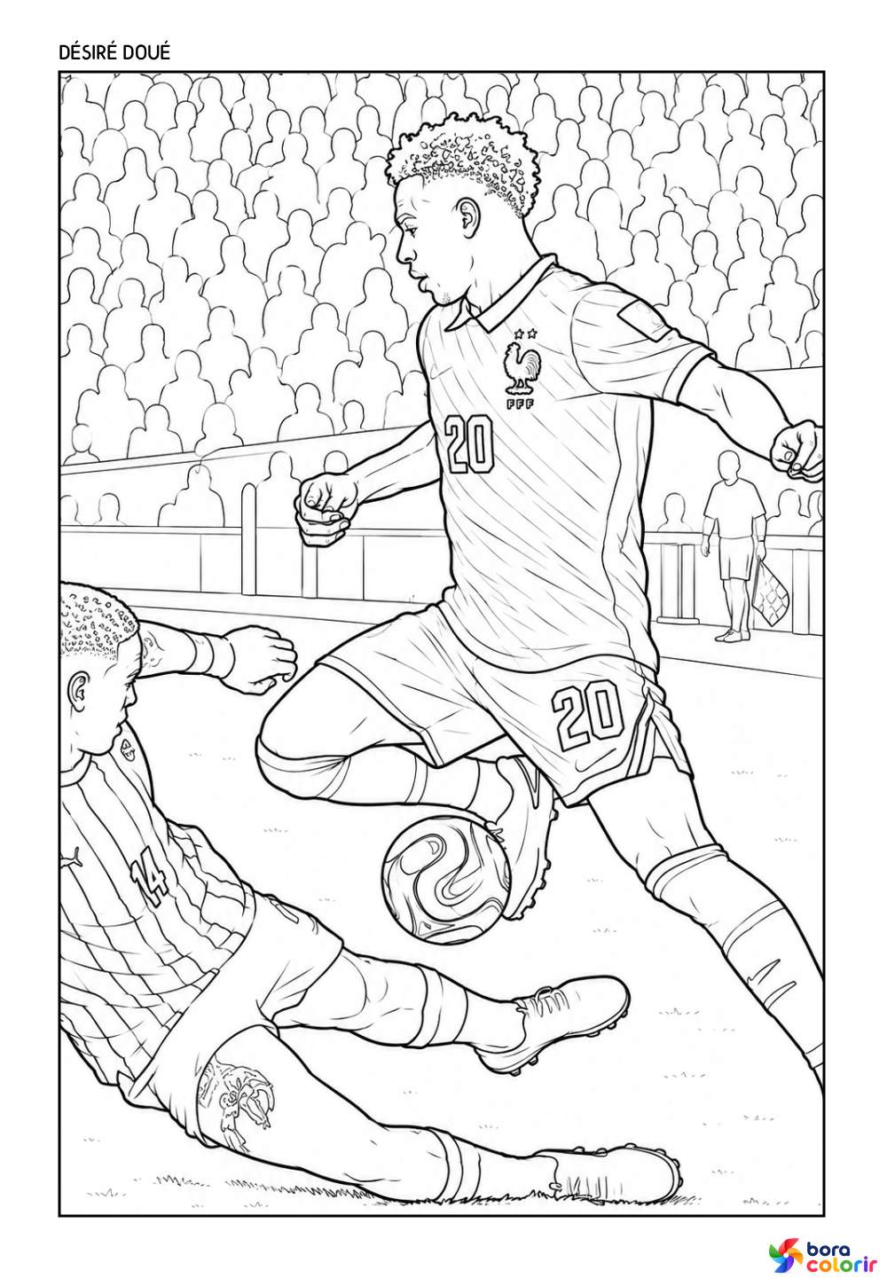 Desenho da Seleção da França - Doué