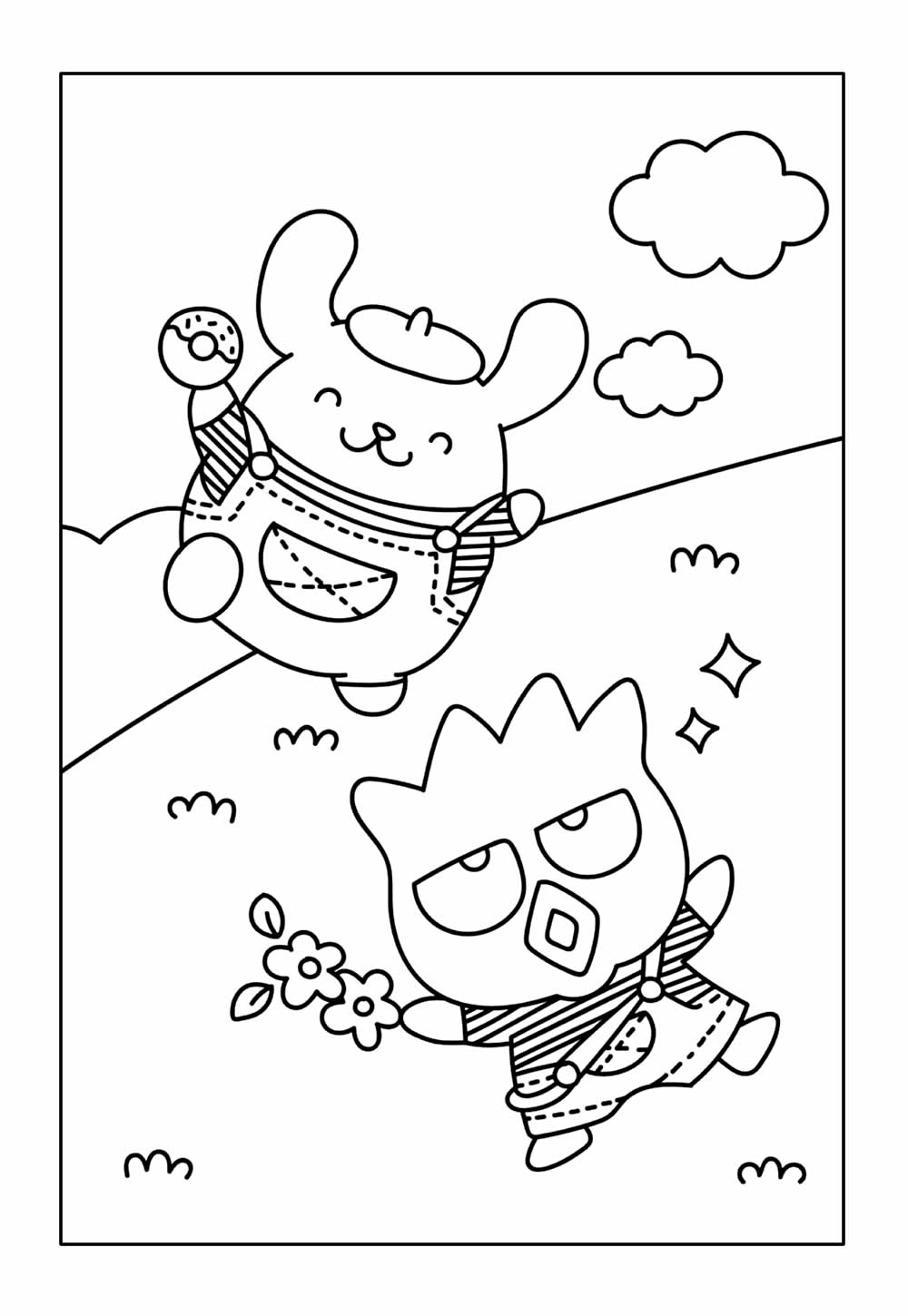 Desenho de Badtz-Maru para colorir