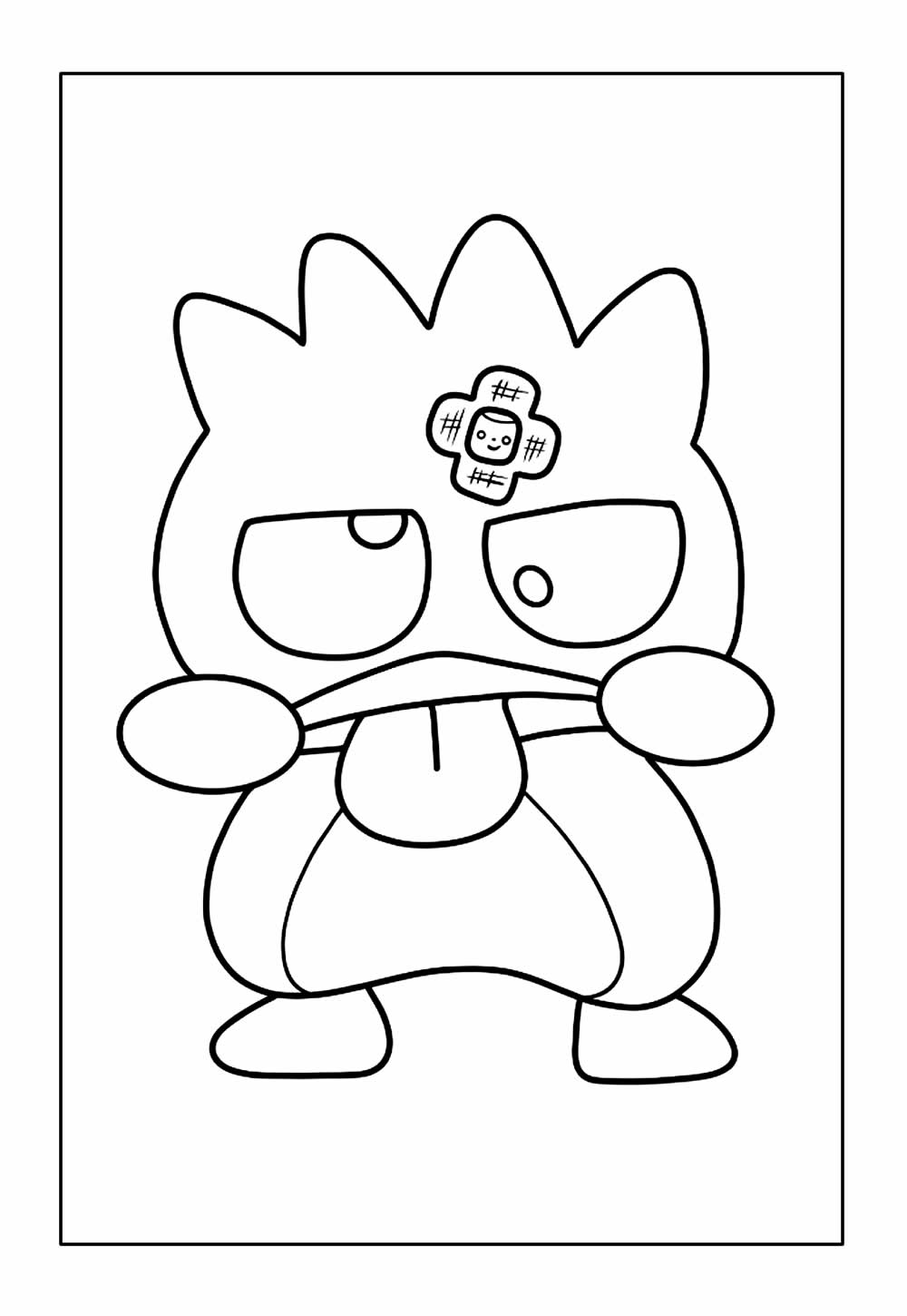 Desenho de Badtz-Maru para pintar