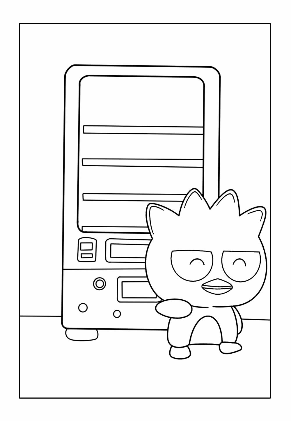 Desenho de Badtz-Maru para pintar
