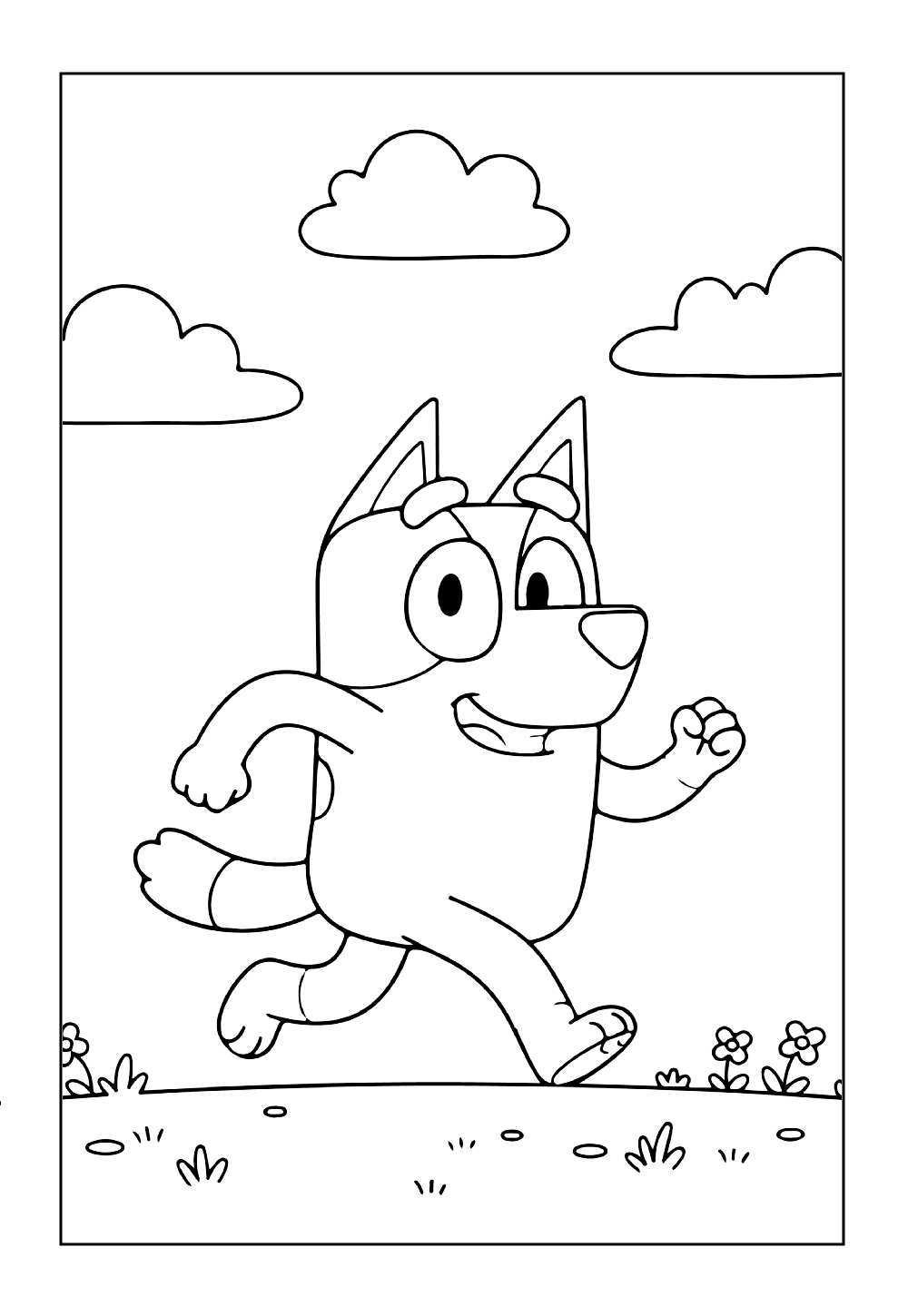 Desenho do Pai de Bluey para colorir
