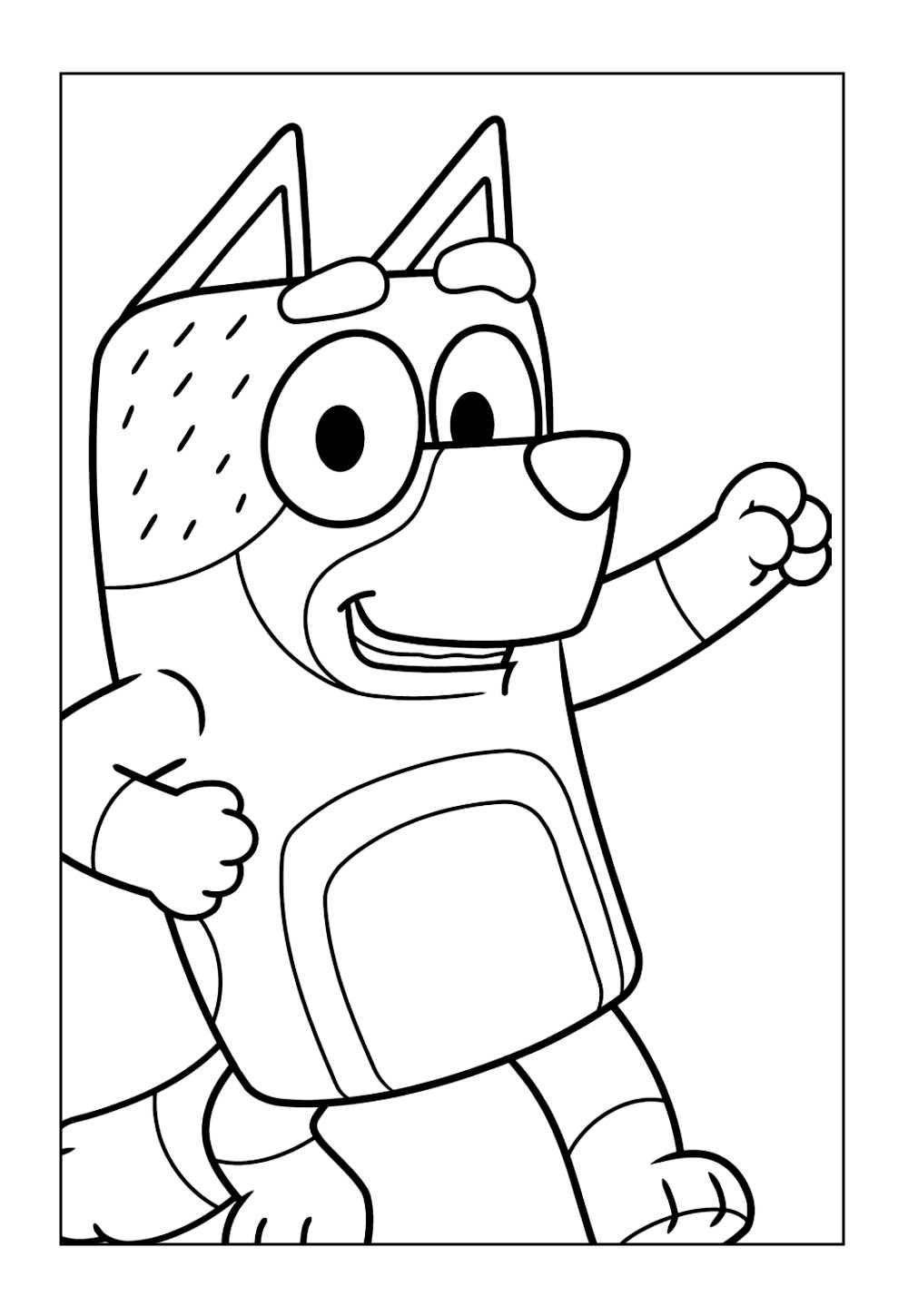 Bandit - Pai - Bluey - Colorir