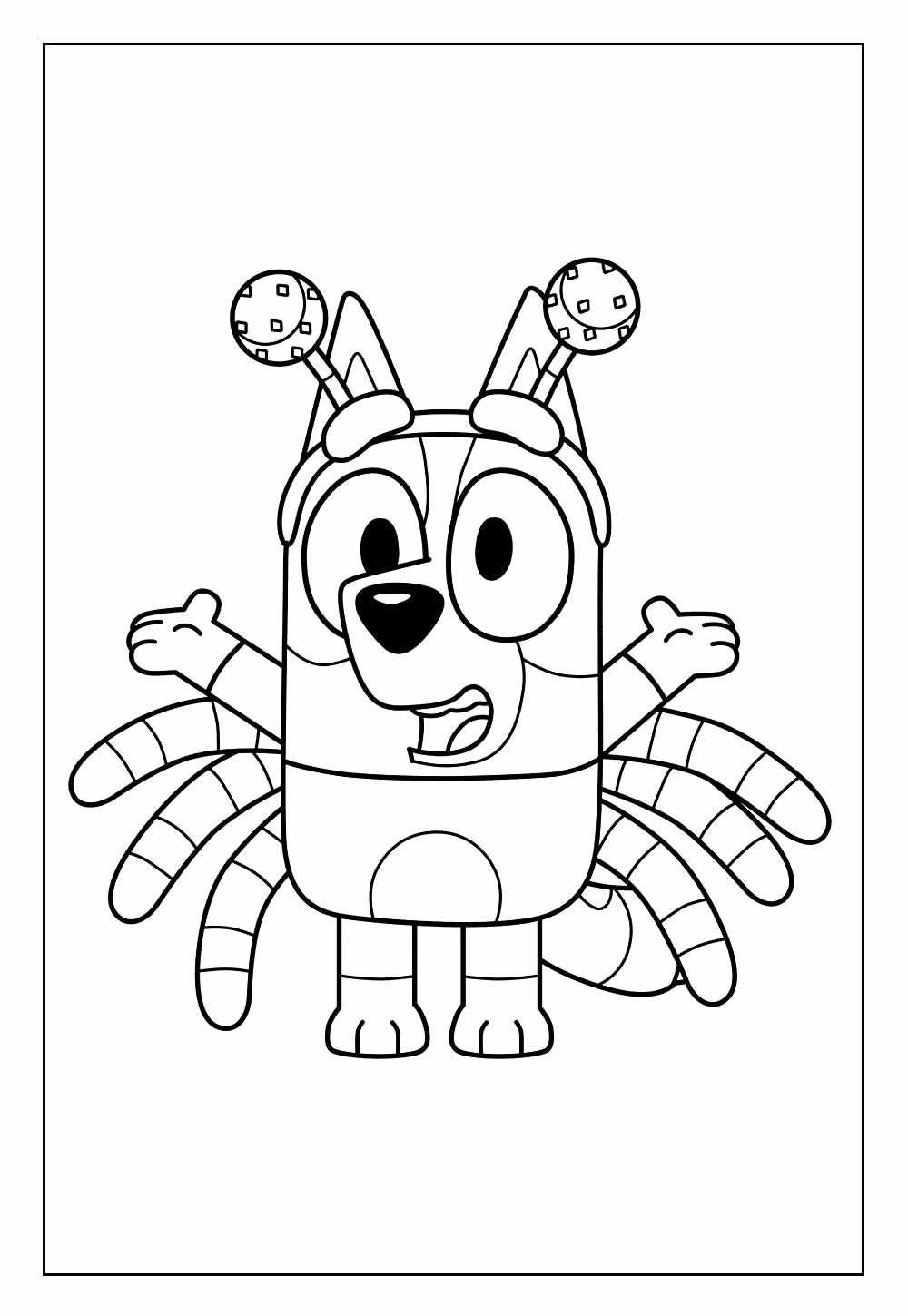 Desenho de Bluey para colorir