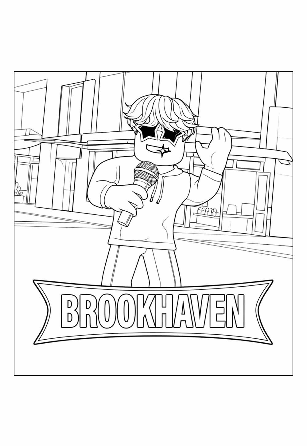 Desenho de Brookhaven para colorir