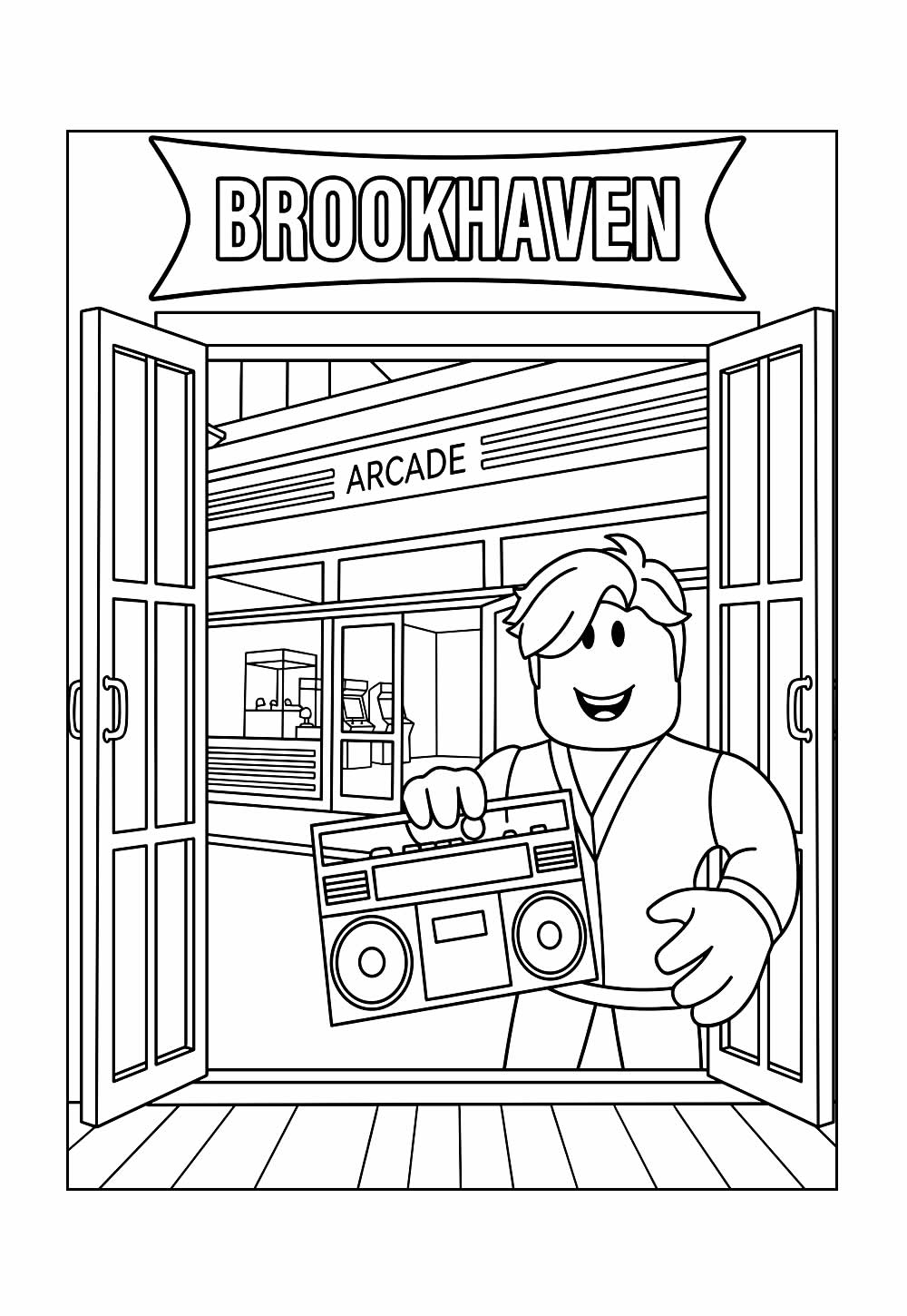 Brookhaven para colorir