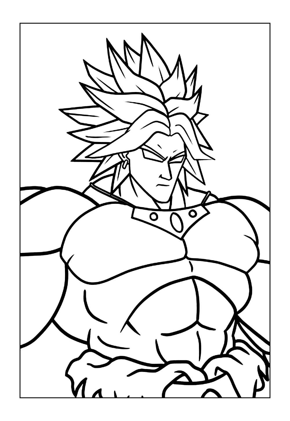 Broly para colorir