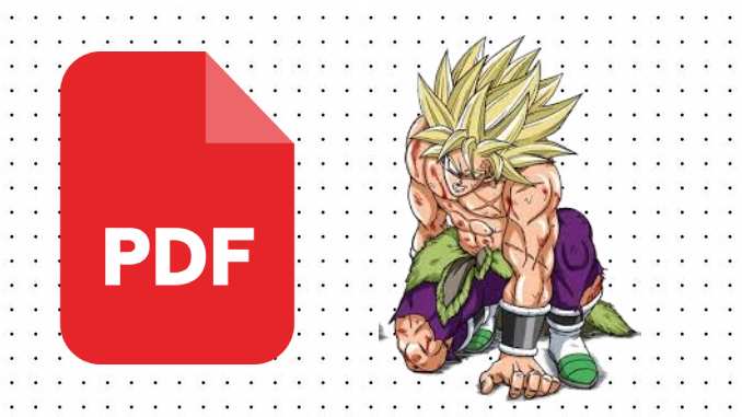 Desenhos do Broly em PDF