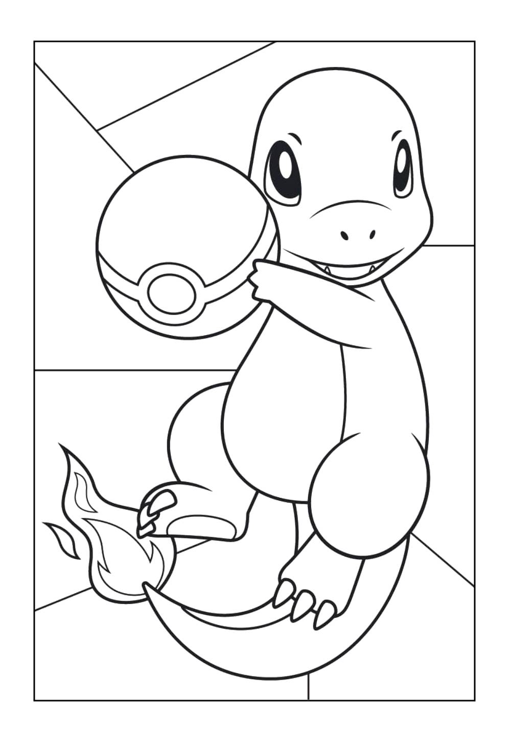 Colorir Charmander - Pokémon