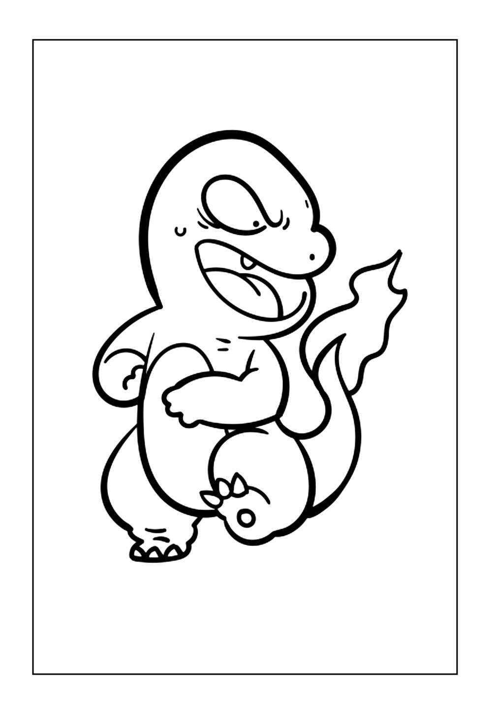 Desenho de Charmander para colorir - Pokémon