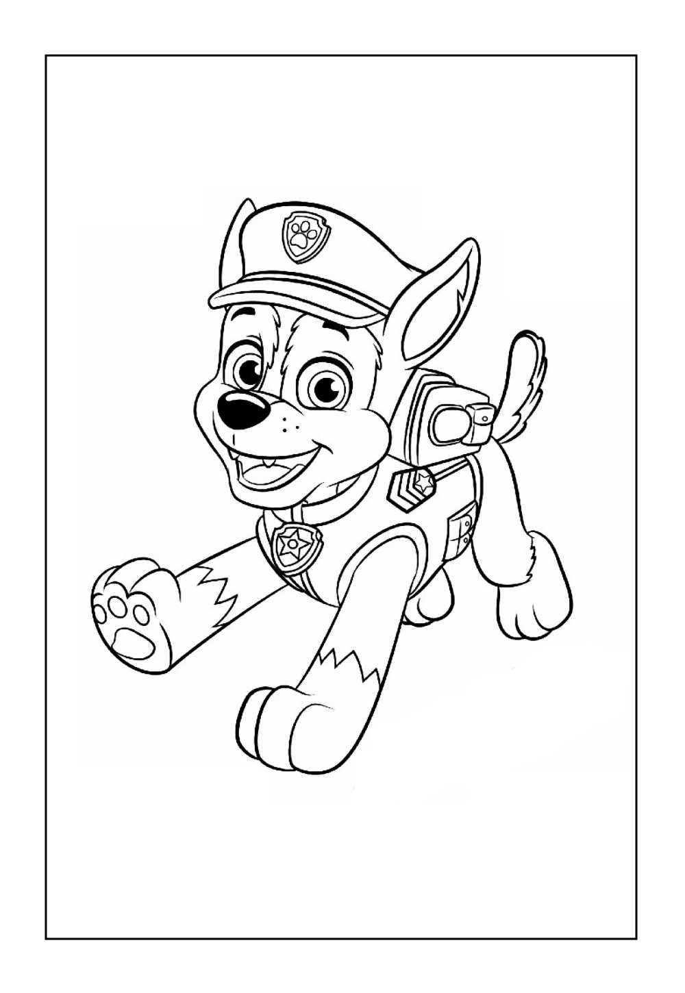 Desenho de Chase para colorir e imprimir
