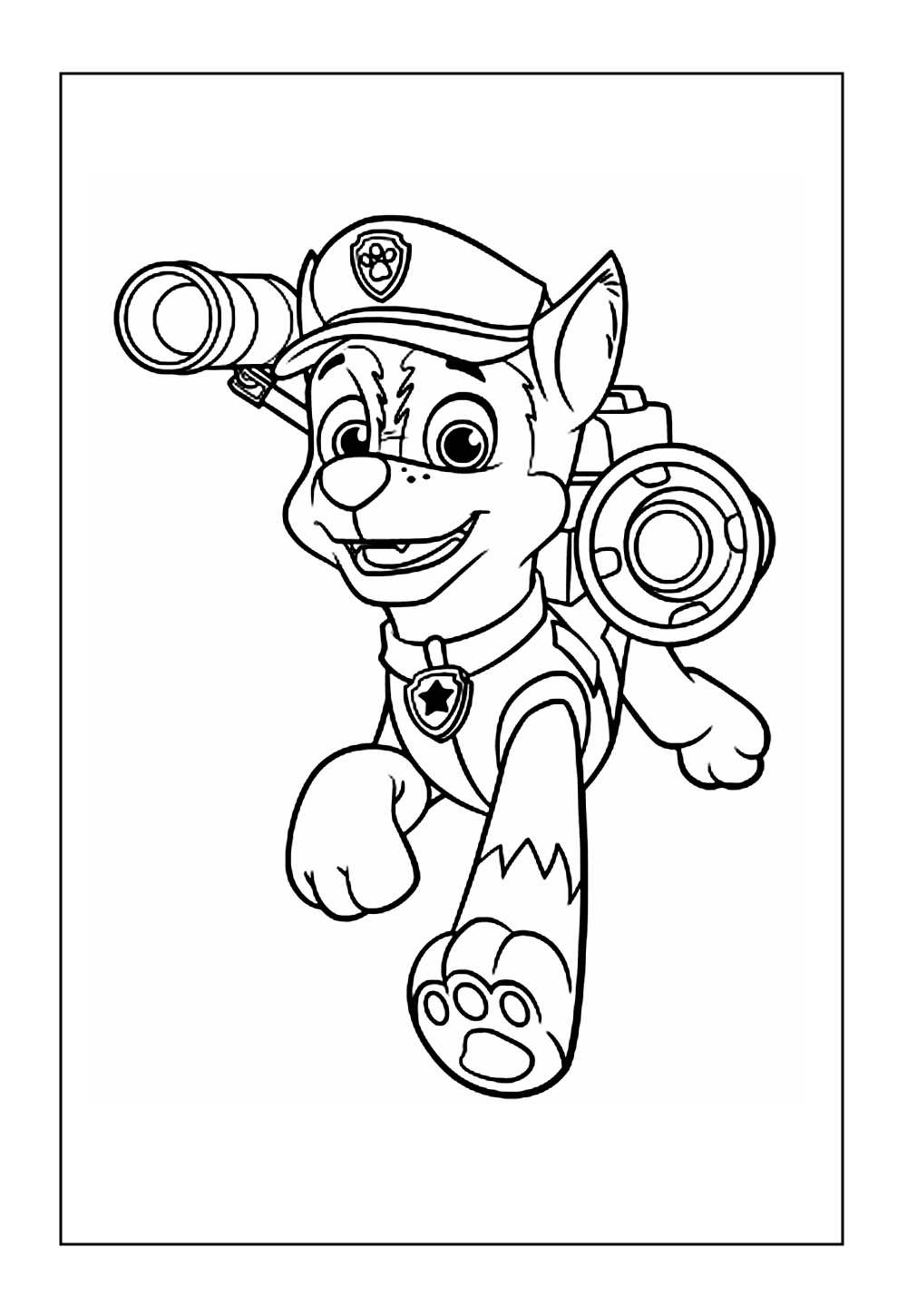 Desenho de Chase para pintar