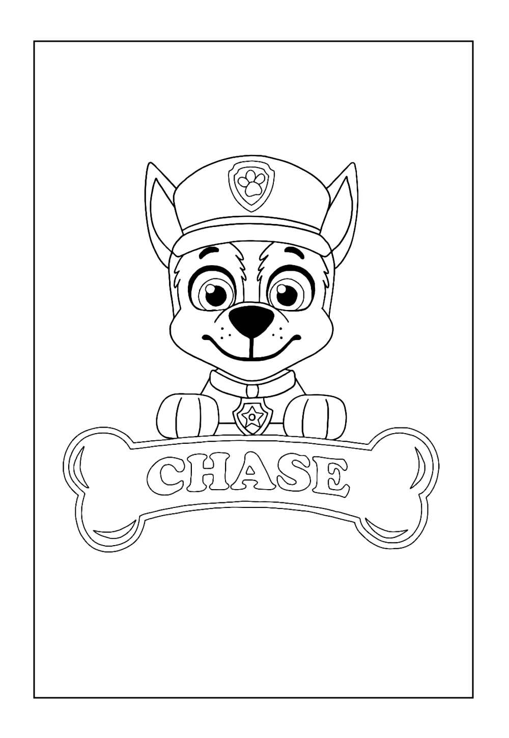 Desenho de Chase para colorir