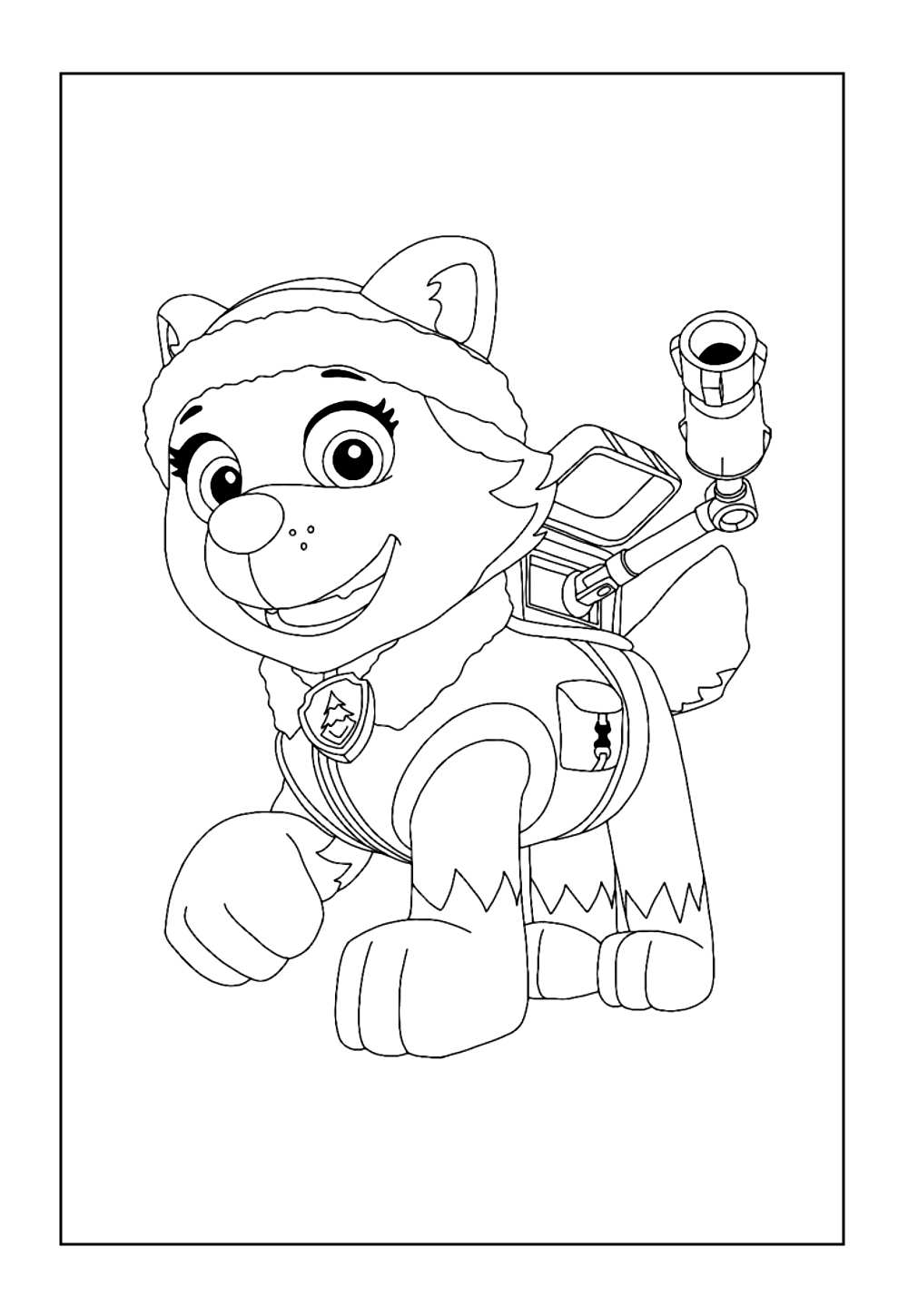 Desenho da Everest para colorir