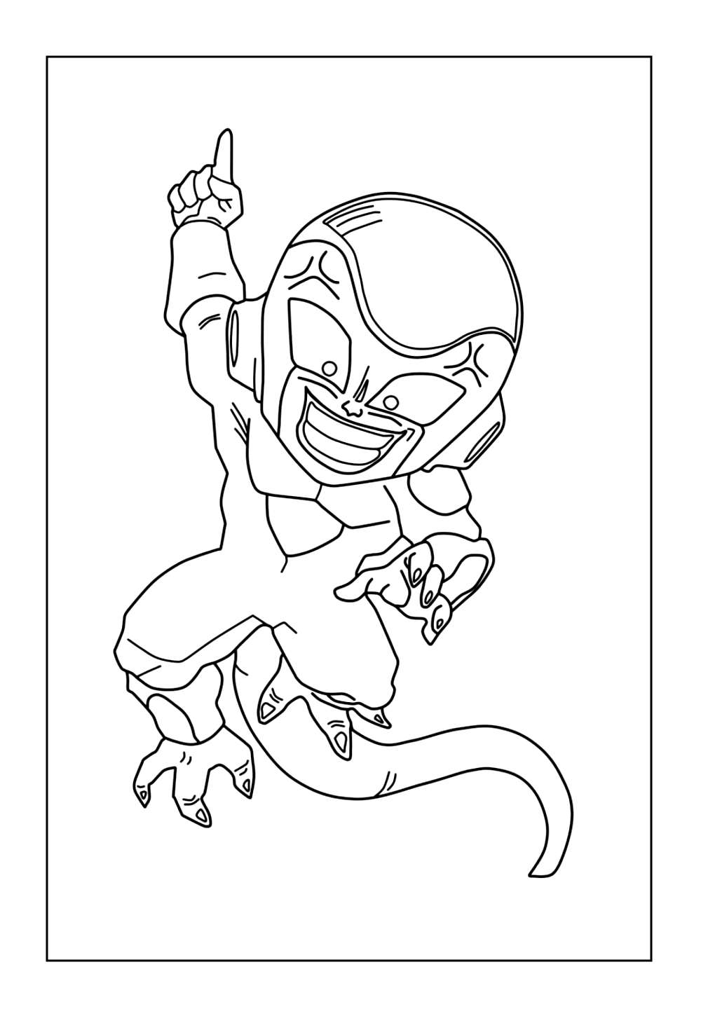 Desenho de Frieza do Dragon Ball Z para colorir